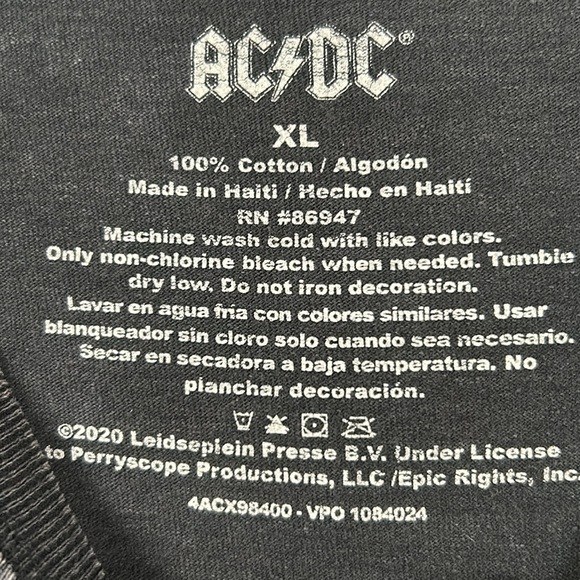 AC/DC, high to hell band, T-shirt, size extra large - Picture 3 of 8